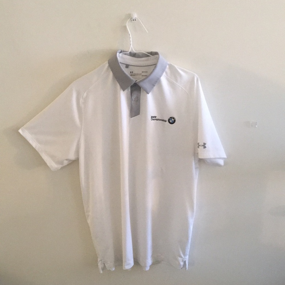 BMW Championship Under Armor Gold Polo HeatGear